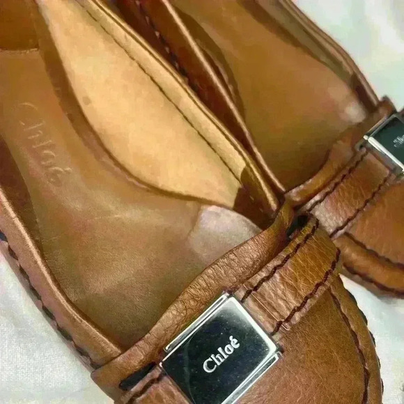 CHLOE Authentic Vintage Brown Paddington Leather Ballet Flats Size 36/6 US - Picture 6 of 8